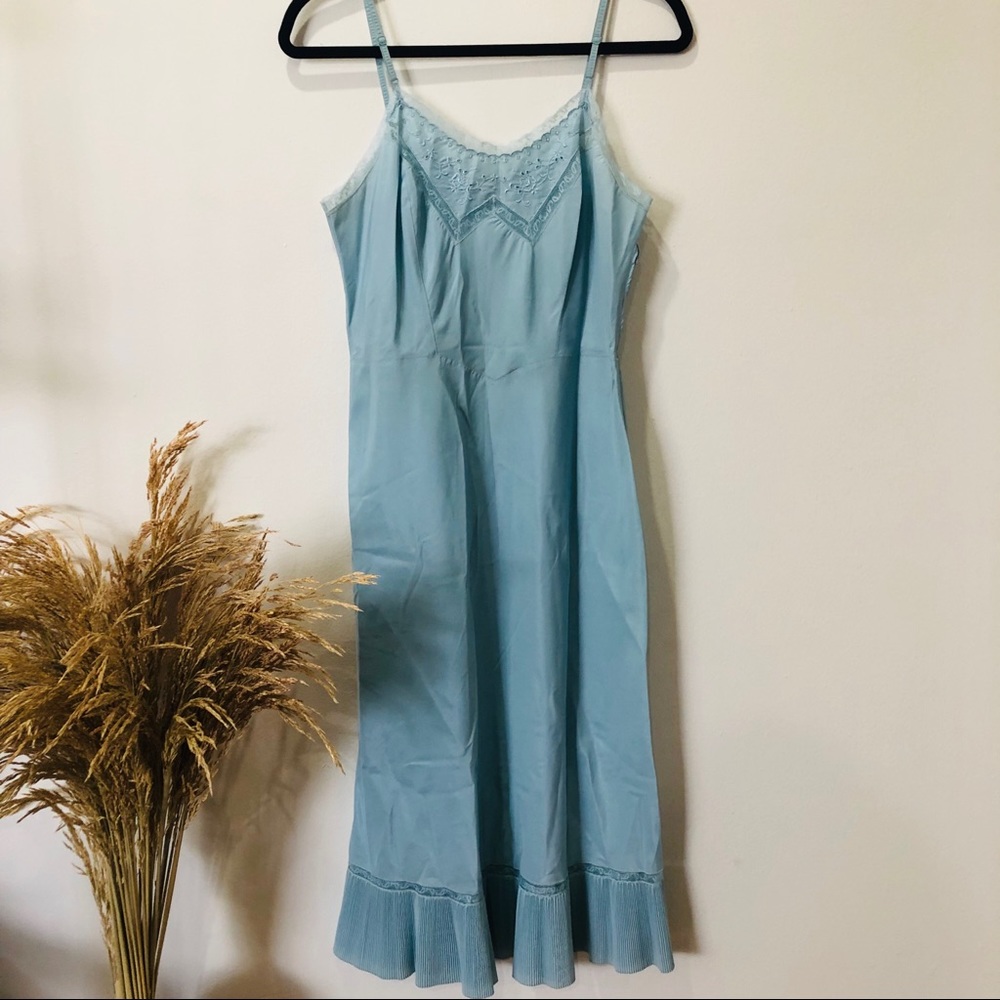 Vintage Seafoam Slip Dress